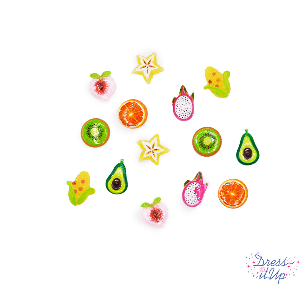 Nature's Treats Tiny Fruit Vegetable Resin Embellishments