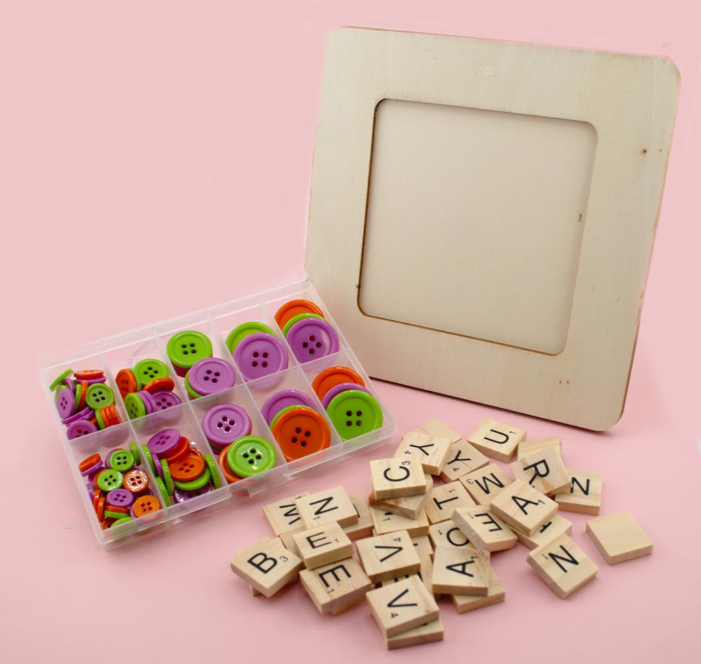 Disco Party Button Frame DIY Assortment