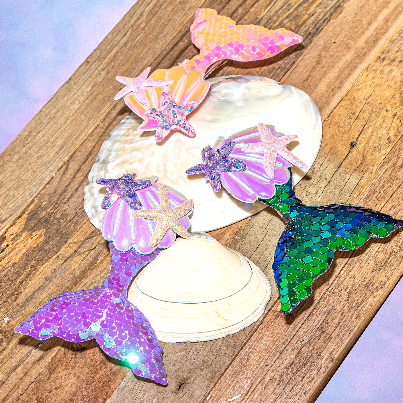 Mermaid Tail Sequin Alligator Hair Clip