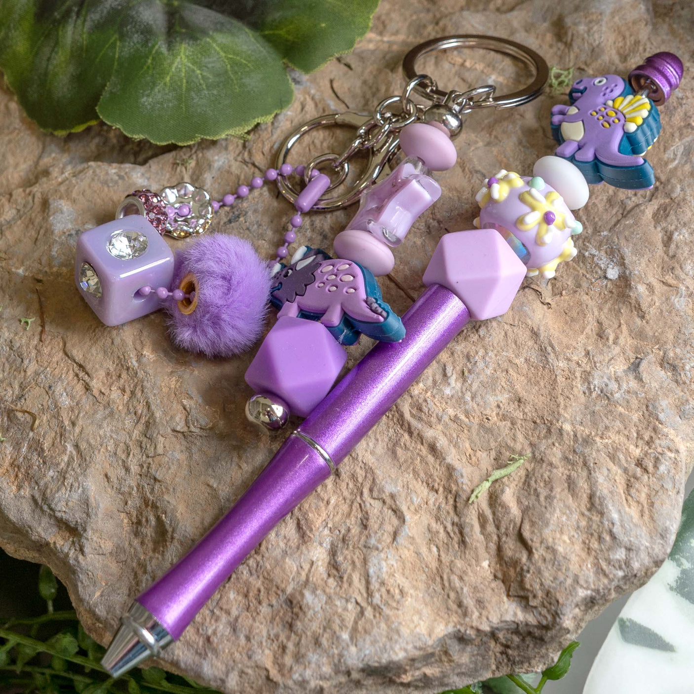 Pen & Keychain Kit in Paleo-Purple