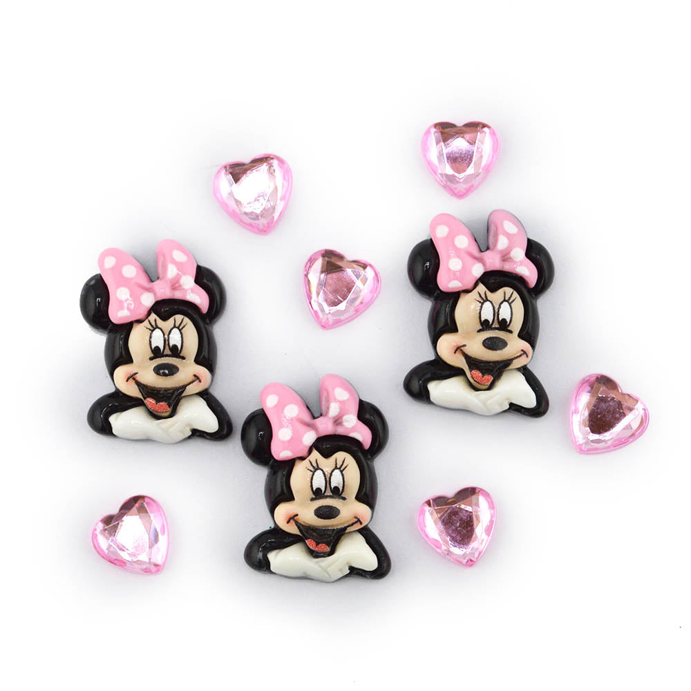 Minnie Pink & Sparkle Craft Embellishments