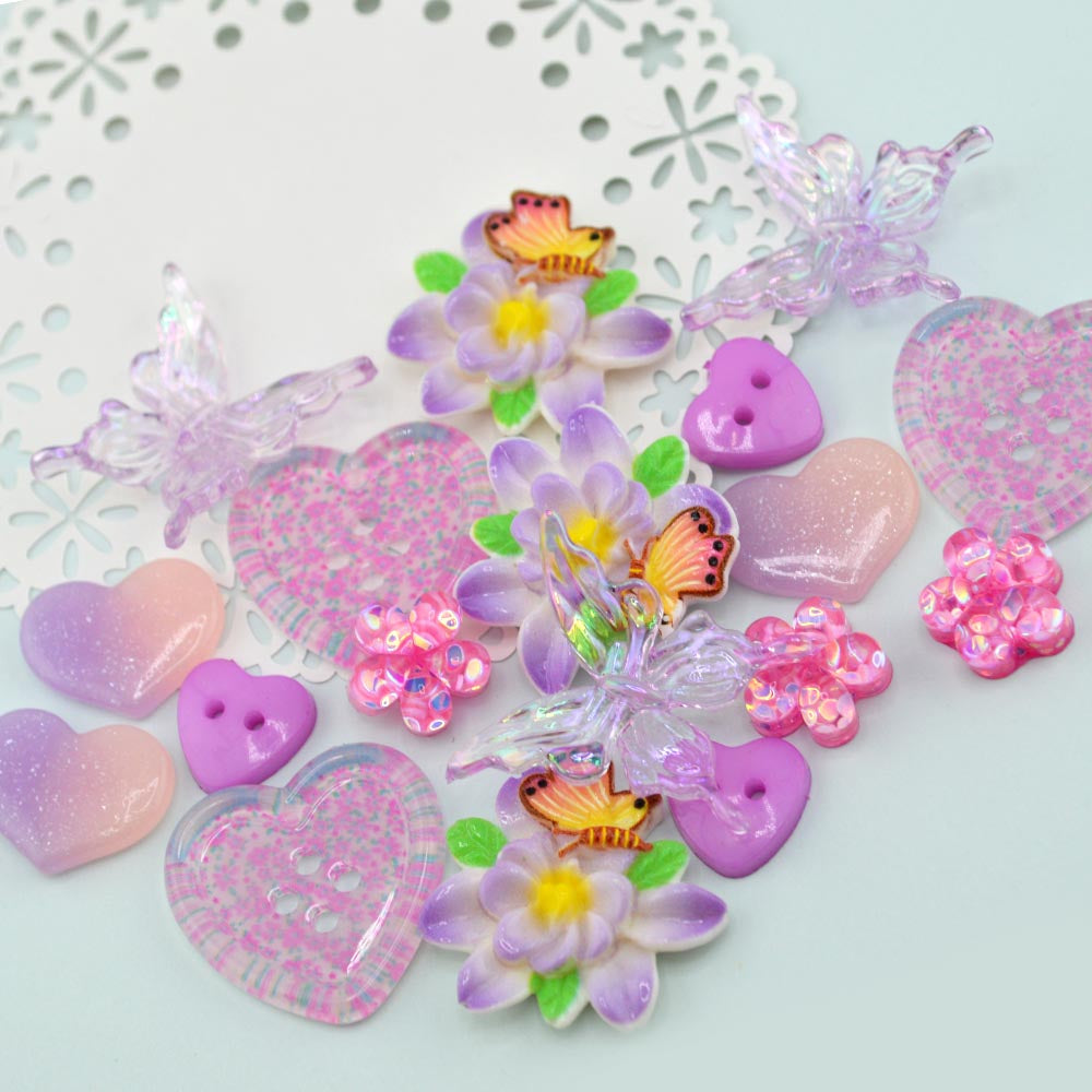 Berry Kissed Love Craft Embellishments