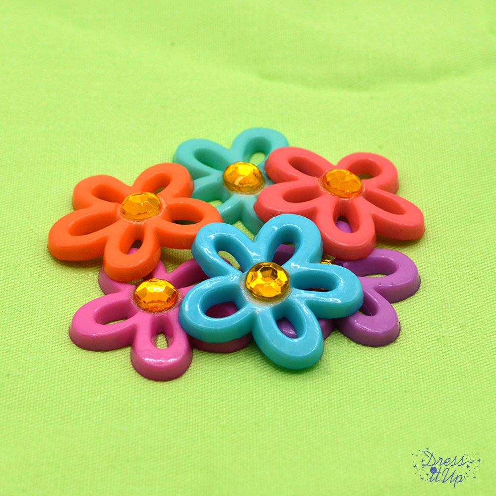 rhinestone bright floral flat-back embellishments for crafts