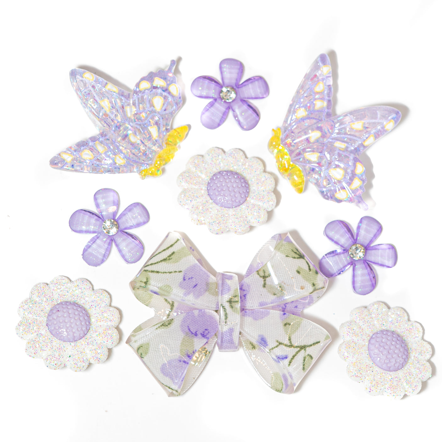 Lavender Lady Floral Craft Embellishments