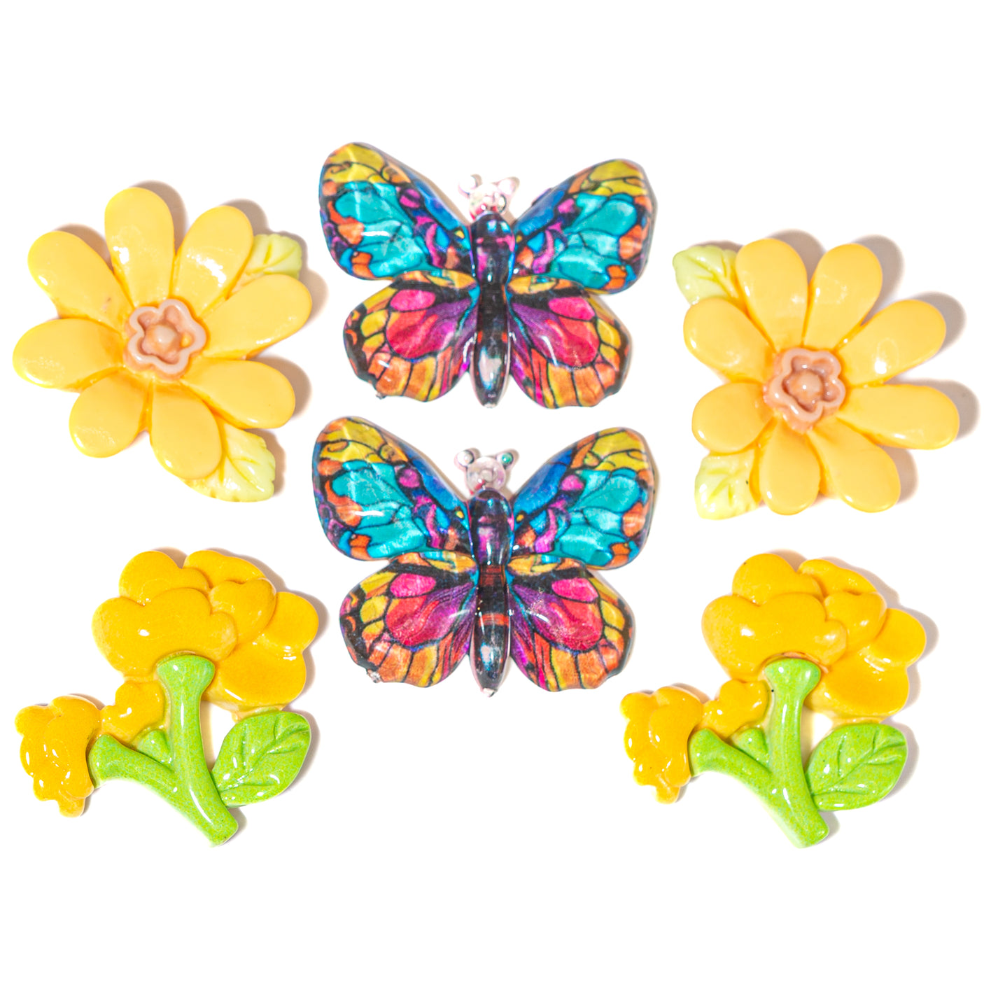 Buttercup Blooms Resin Craft Embellishments