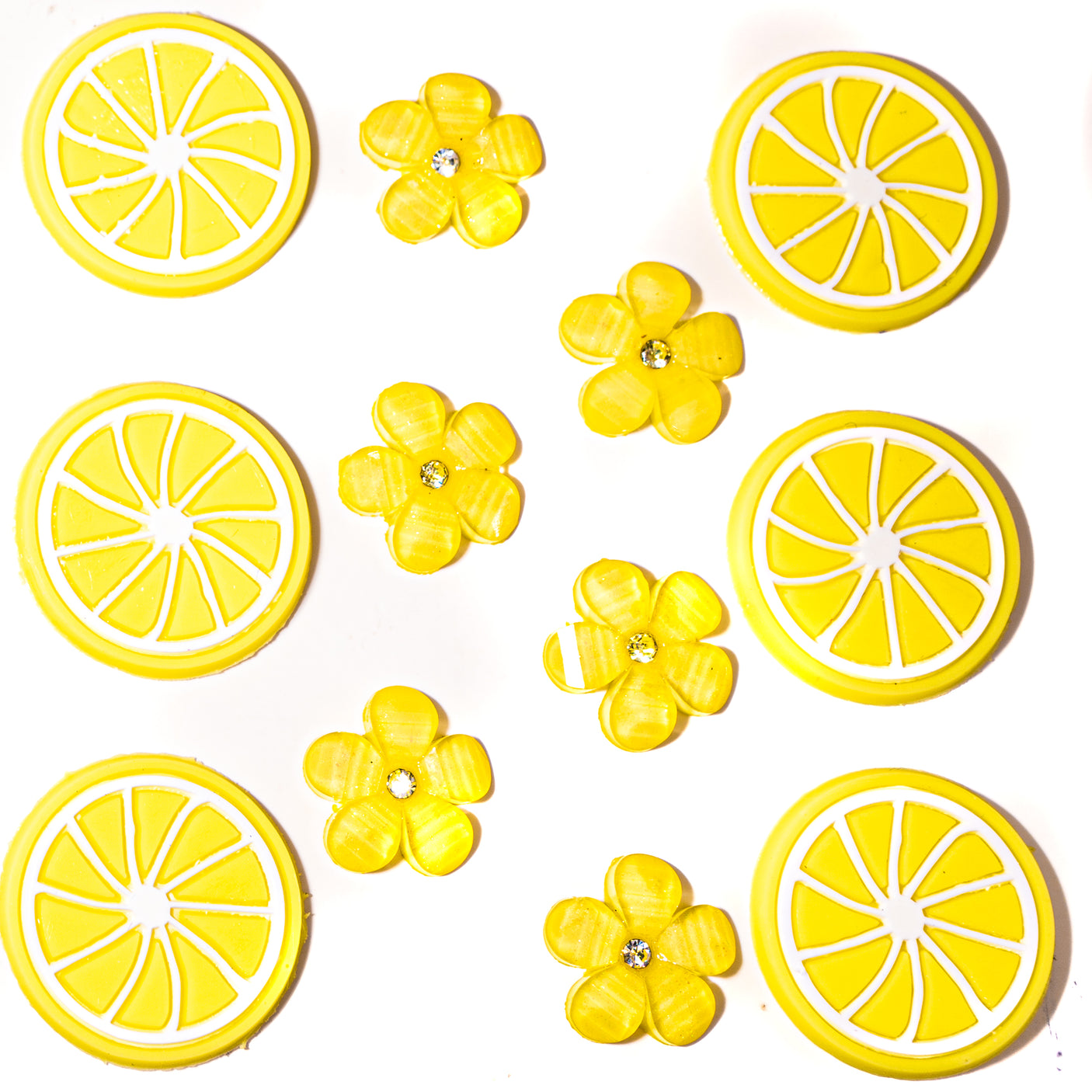 Shining Citrus Summer Themed Orange Fruit Embellishments