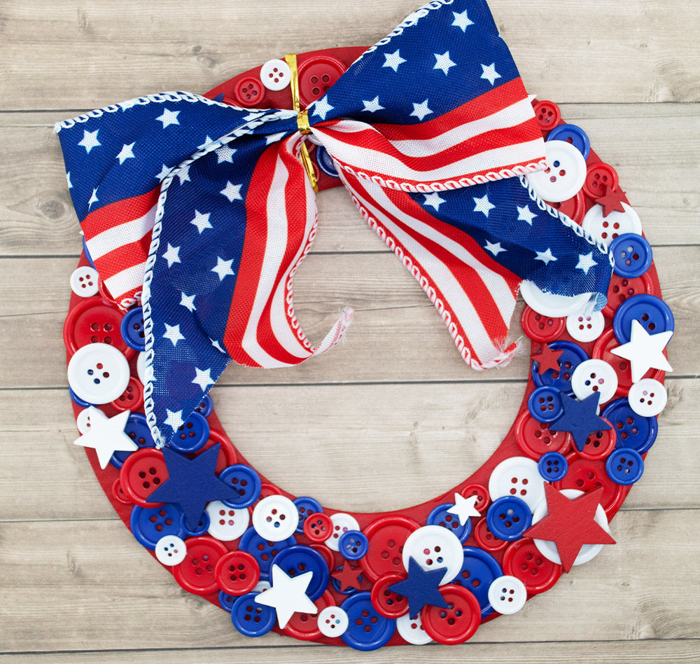 America 250 Patriotic Round Wreath Craft Kit