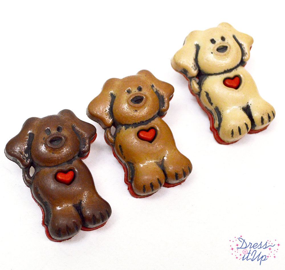 Two blonde dogs, two chocolate dogs, and two dark chocolate dogs are perfect for pet themed projects