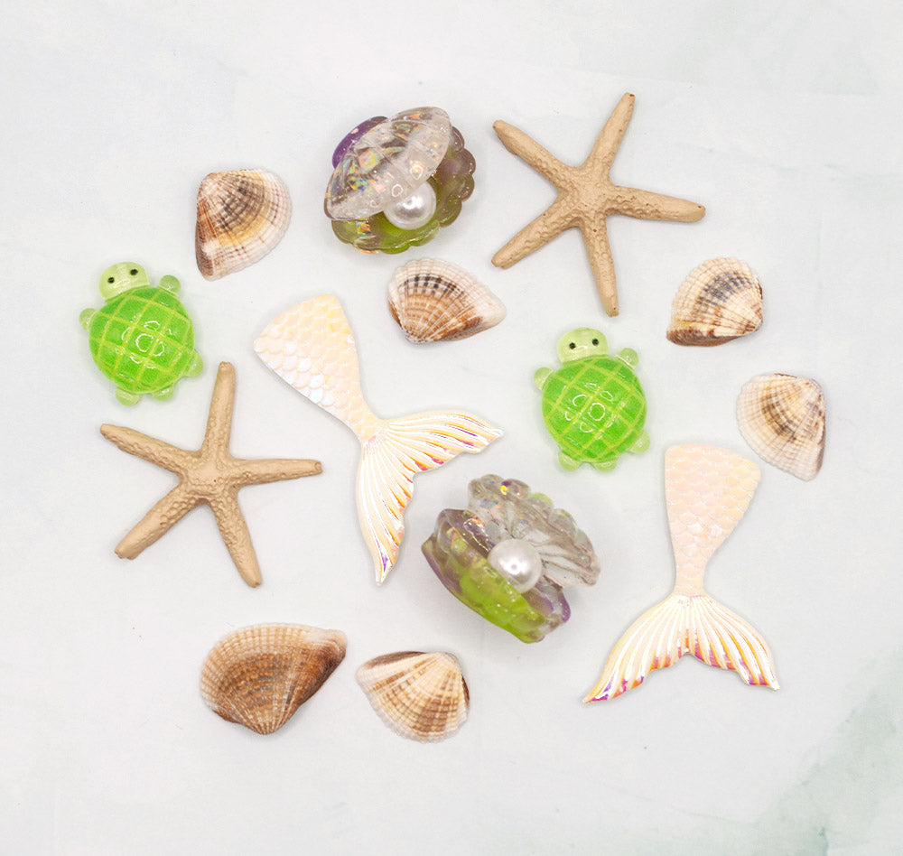 Seaside Mermaid Craft Embellishment Pack