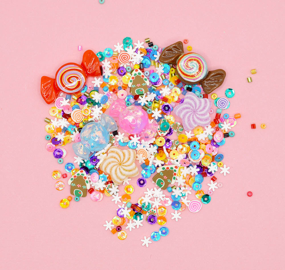 Sequin Shaker Gingerbread Candyland Embellishment Mix