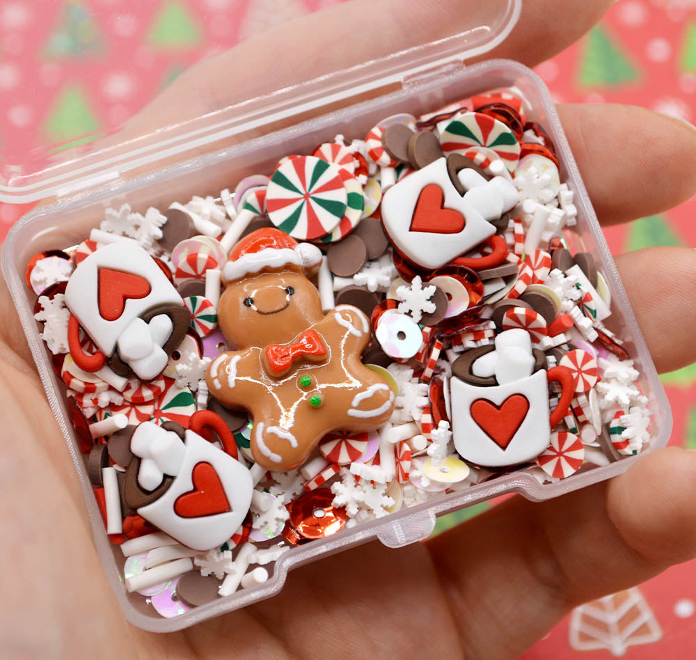 Sequin Shaker Cocoa and Peppermint Embellishment Mix