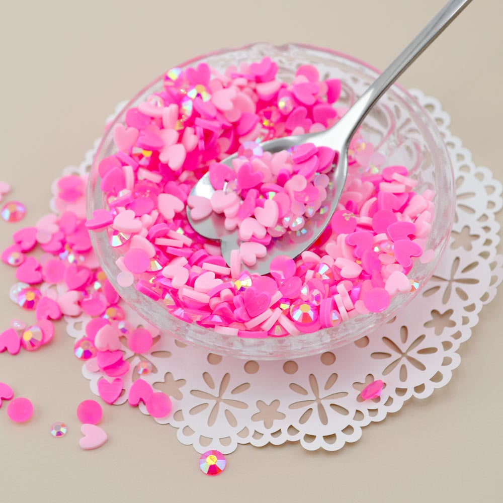 Sequin Shaker Rosy Heart Sparkle Embellishment Mix