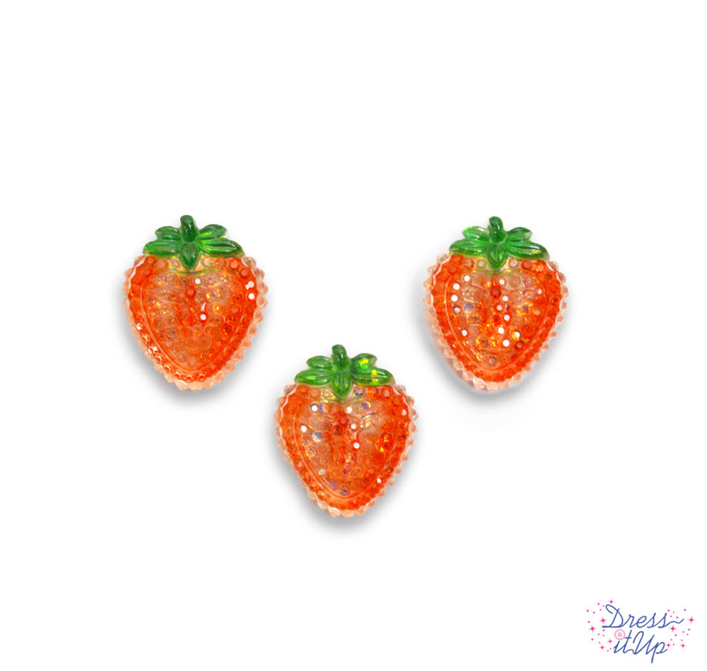 Sparkling resin strawberries add to summer projects and kitchen decor