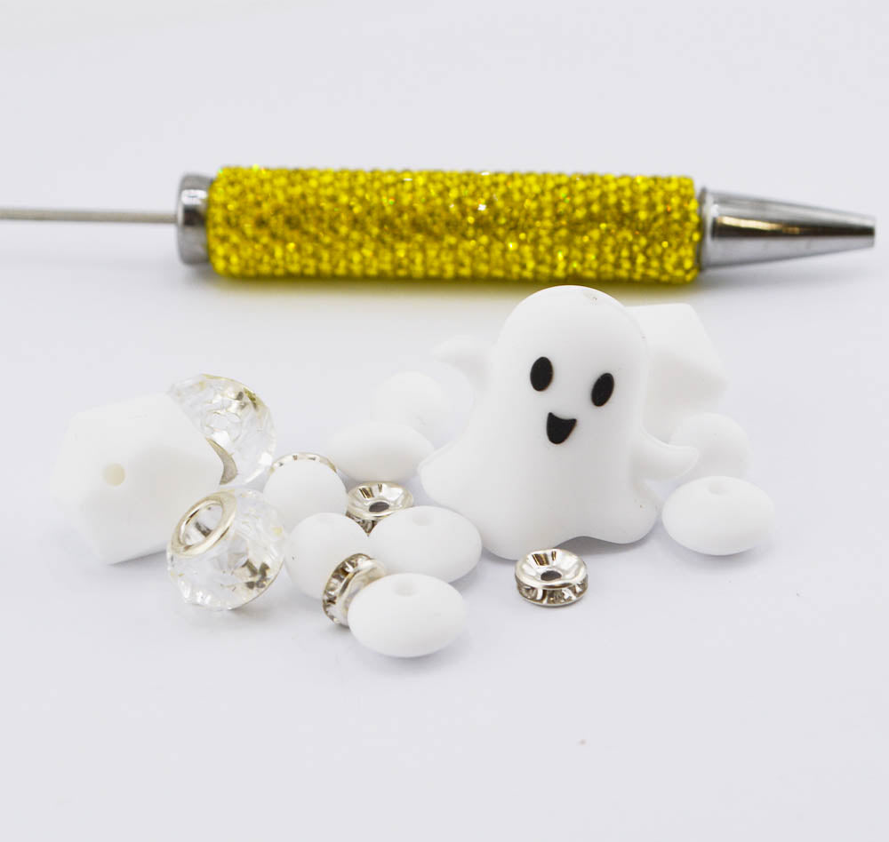 Ghostly Crystal Glow Bead Mix For Beadable Pens