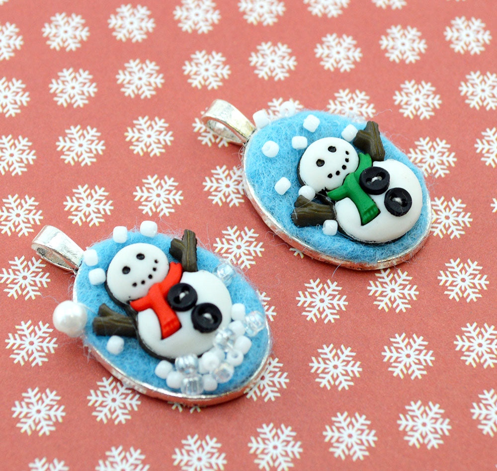 coser lindos muñecos de nieve