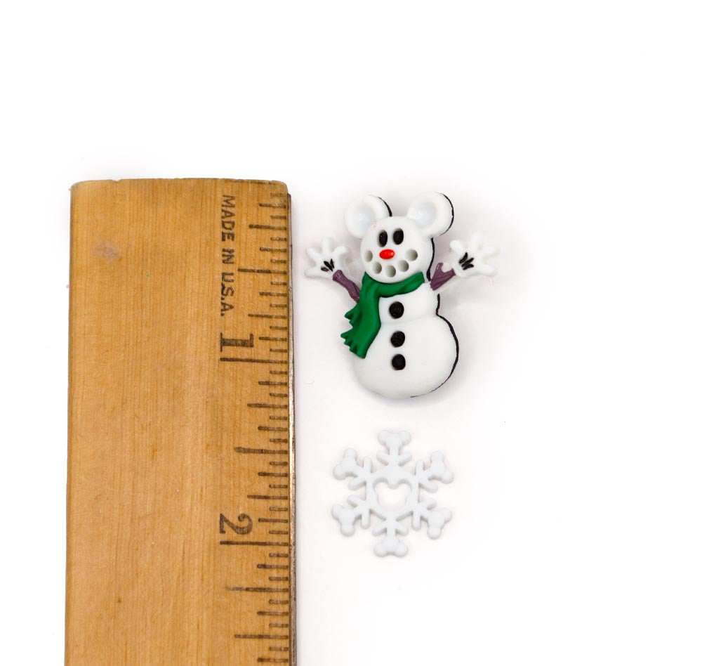 Mickey Snowmen Disney Winter Embellishments