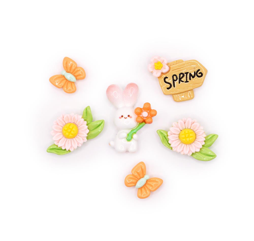 resin easter embellishments for crafting and scrapbooking