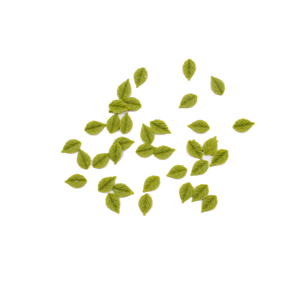 tiny leaf resin craft embellishments for diy paper or wood crafting