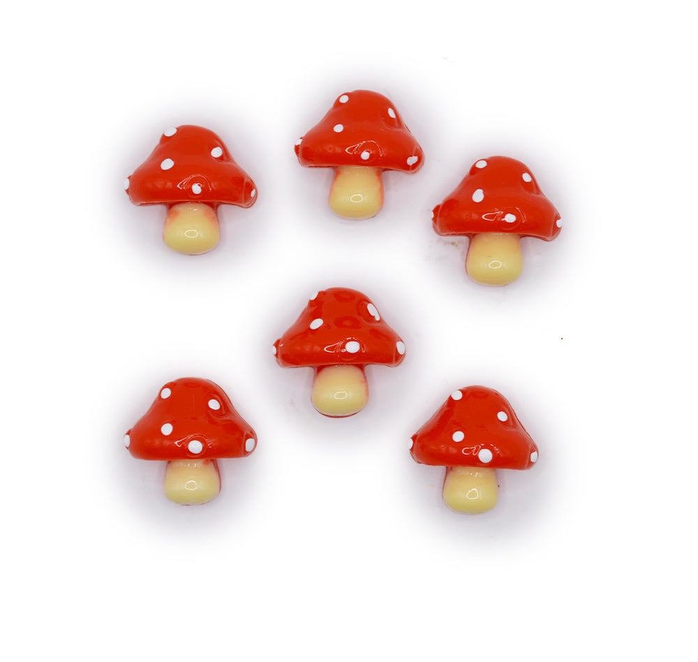 Woodland Whimsy Toadstools Flat Back Embellishments