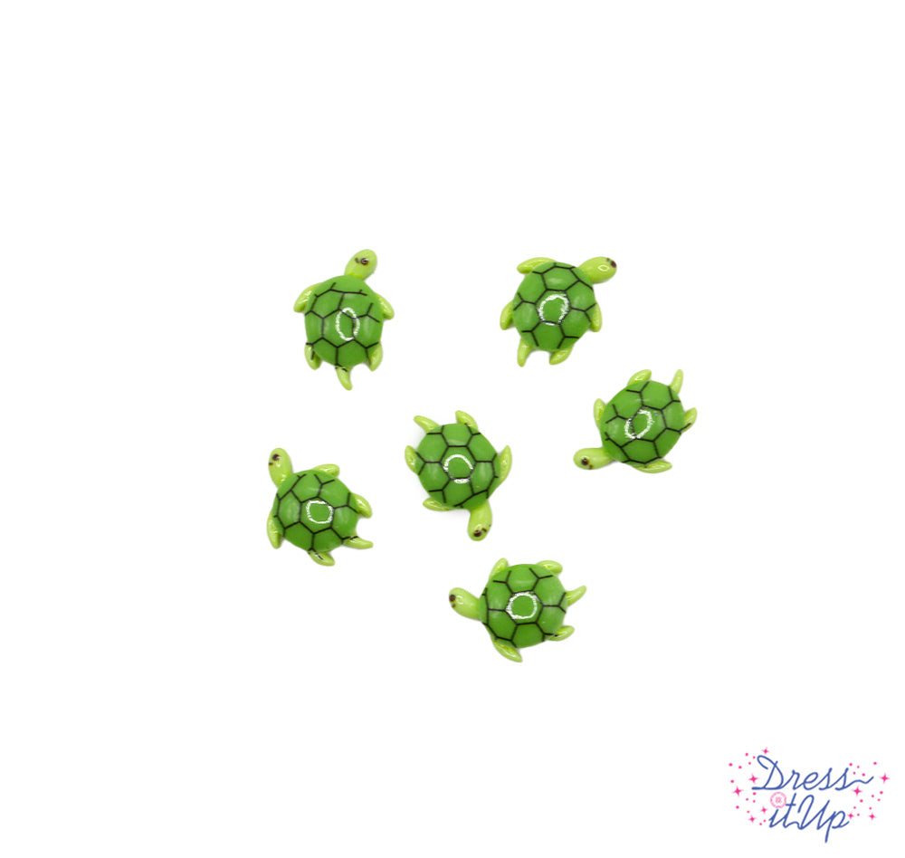 Turtley Awesome Green Tiny Animal Turtle Embellishments