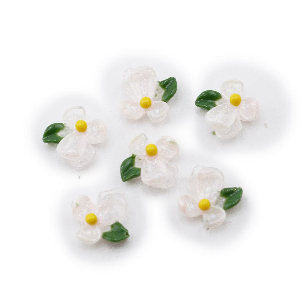 Ivory Blossom Resin Flowers