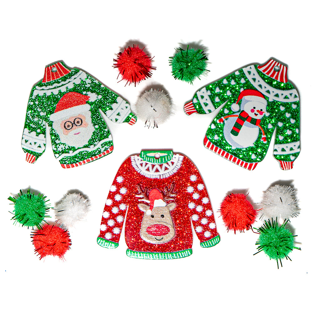 Ugly Sweaters Flat Back Embellishments