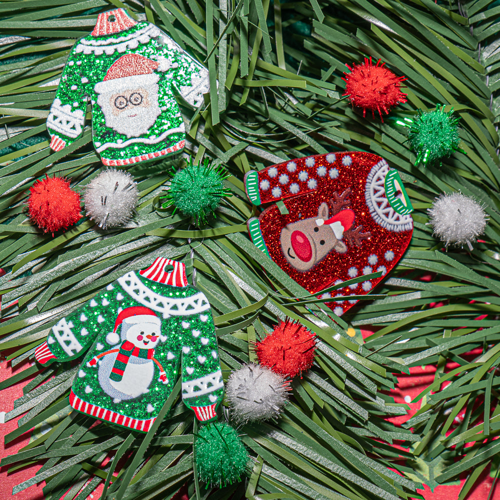Ugly Sweaters Flat Back Embellishments