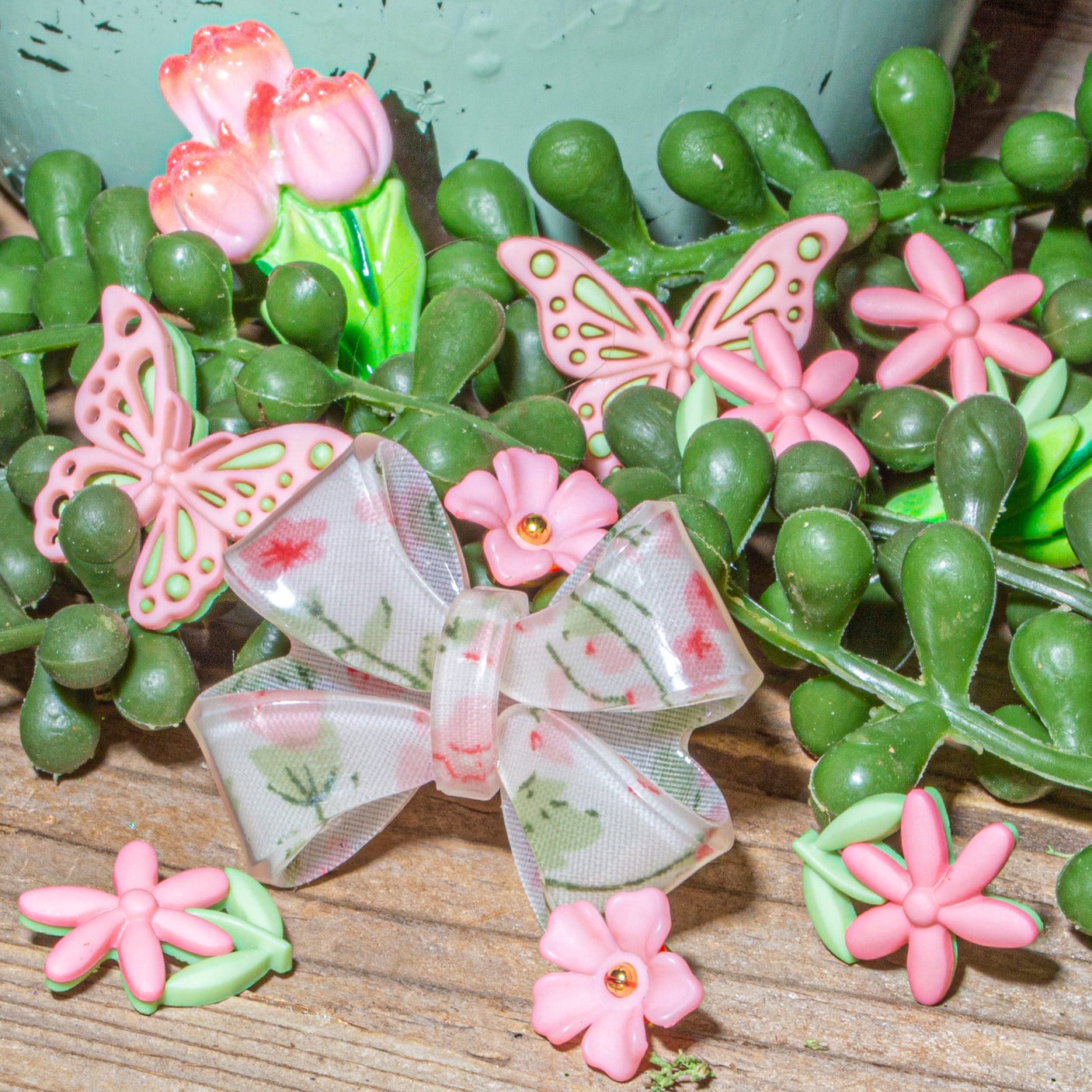 Petal Blush Floral Craft Embellishments
