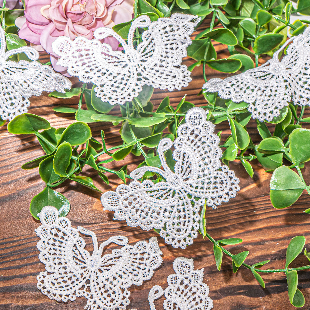 Delicate Butterfly Lace Appliqués