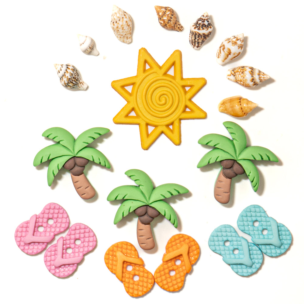 Seashell & Sunshine Craft Embellishment Pack