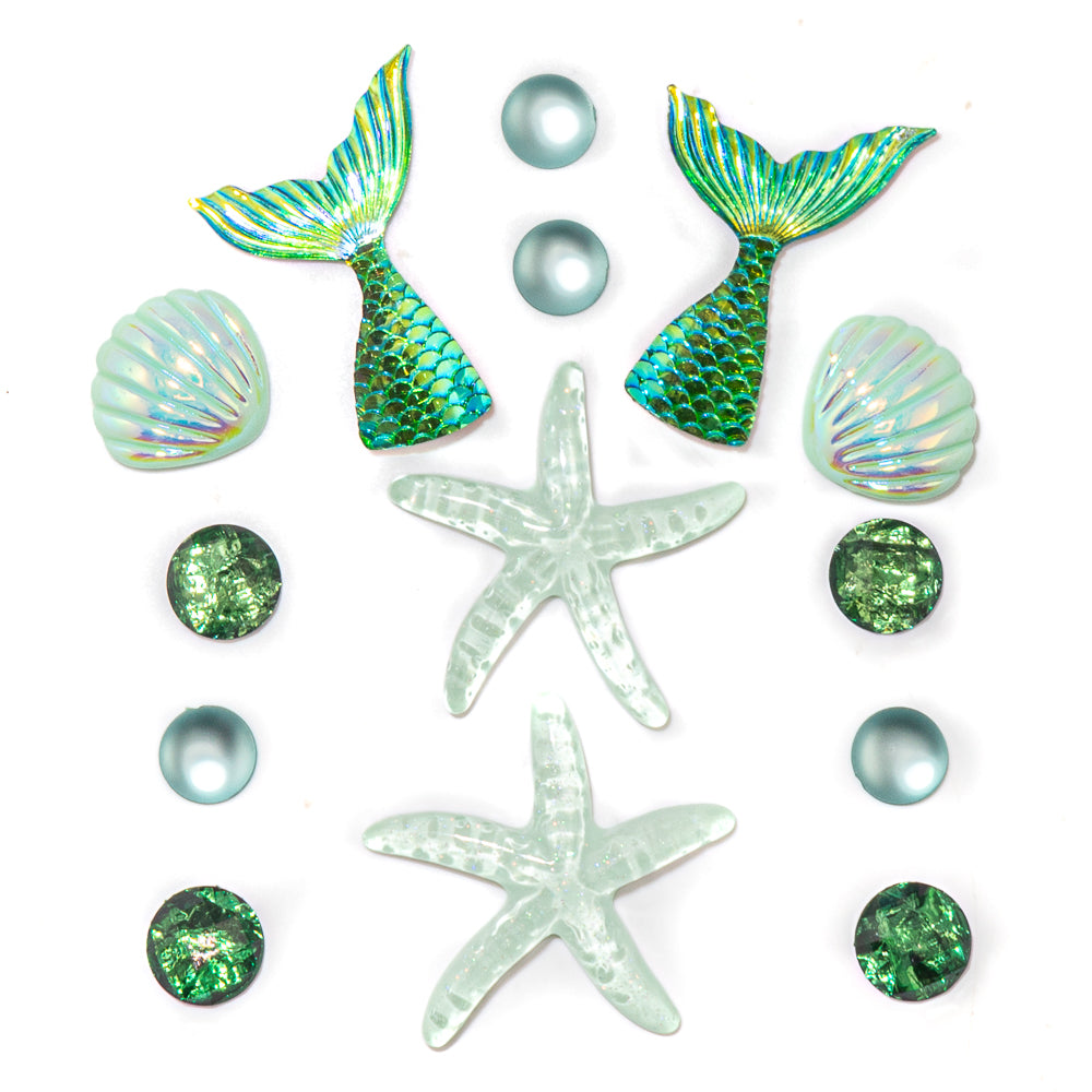 Mystic Lagoon Mermaid Craft Embellishments