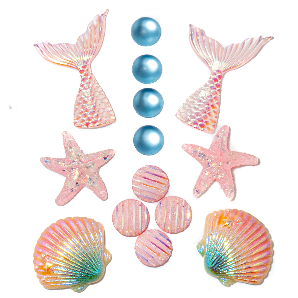 Cotton Candy Mermaid Craft Embellishments