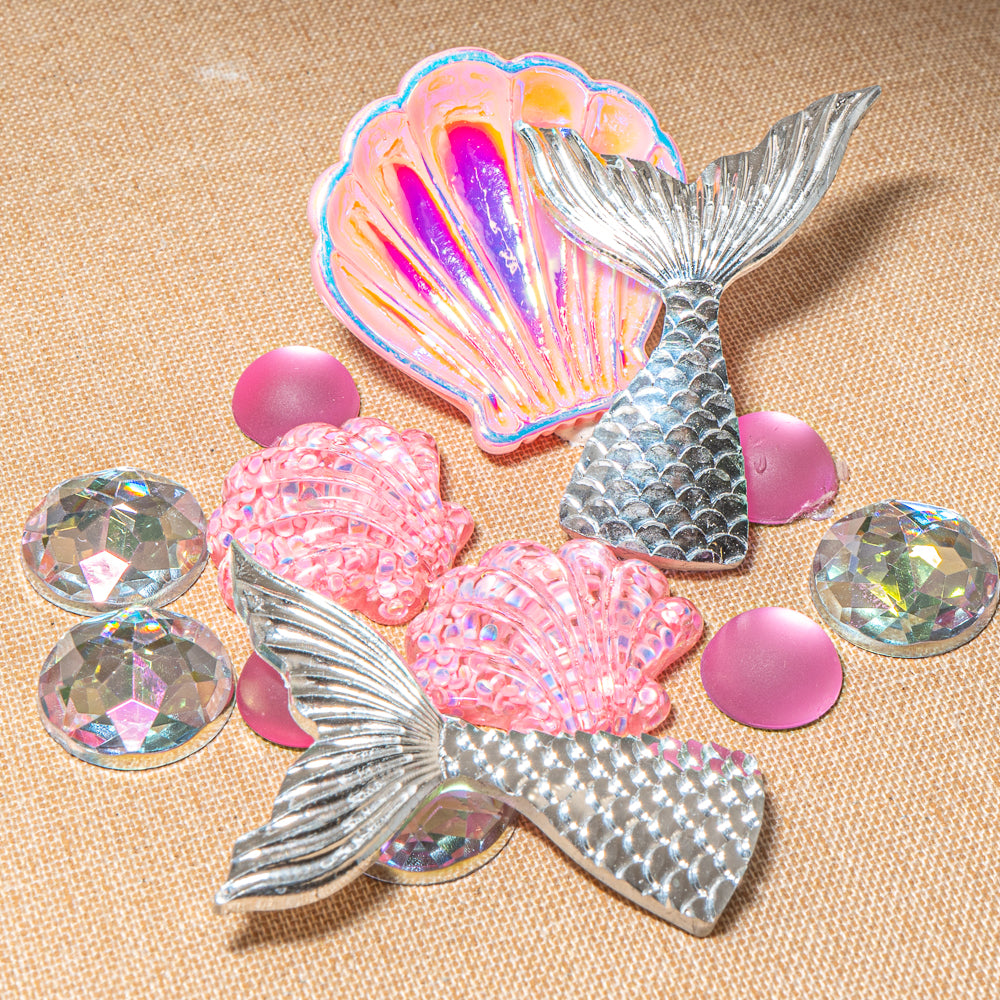 Pink Pearl Mermaid Craft Embellishments
