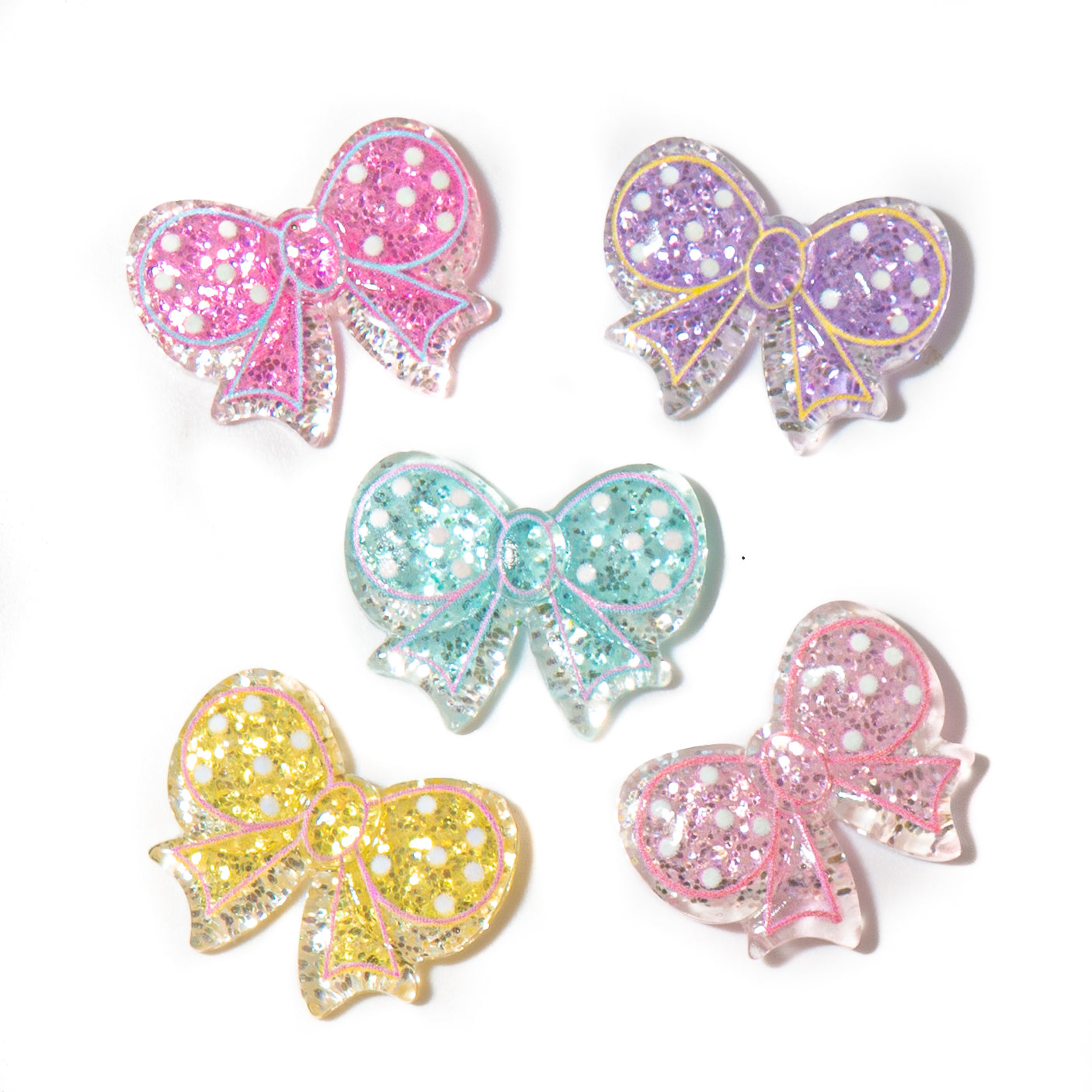 Glitter Bow Craft Embellishments