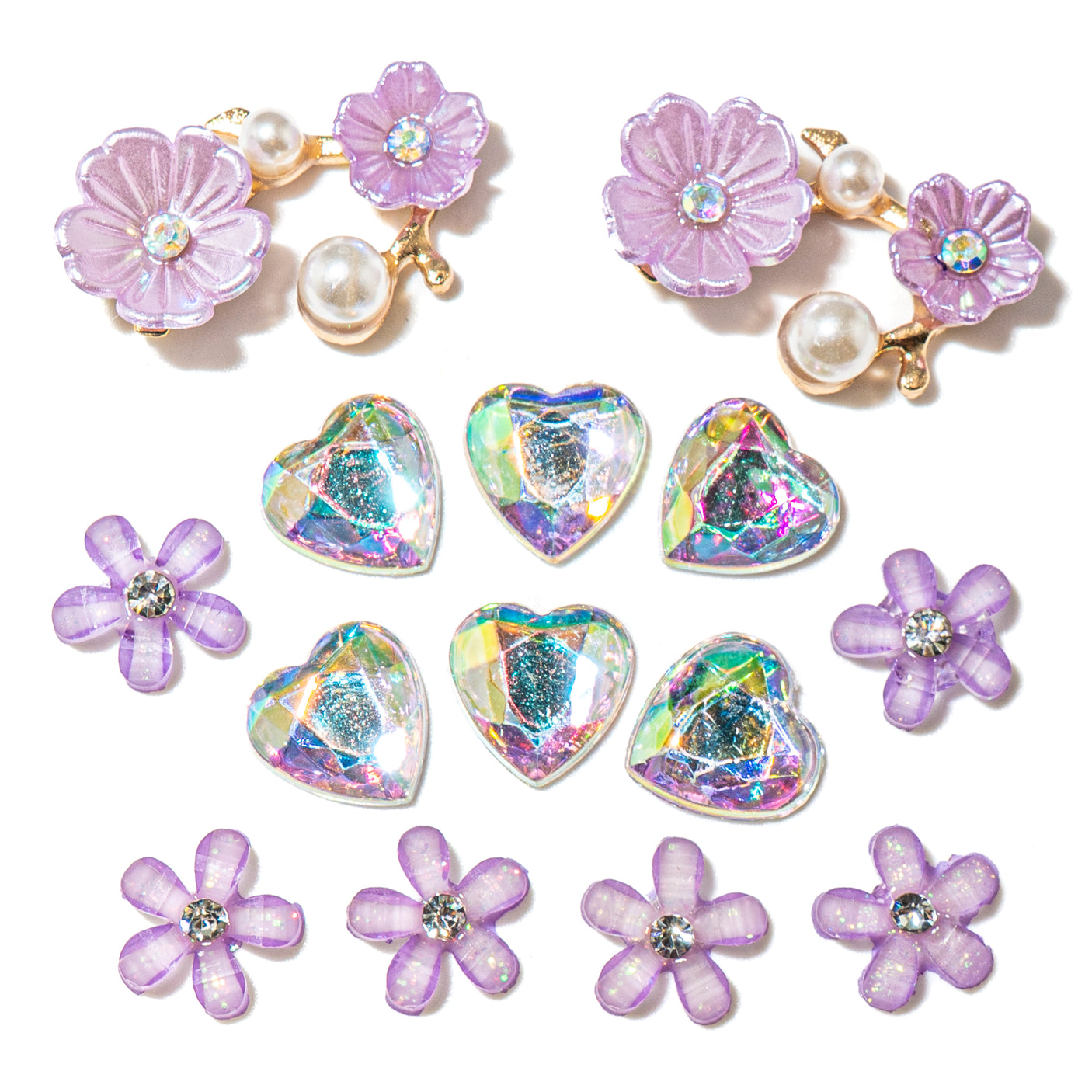 Blushing Bloom Glam Embellishment Craft Pack
