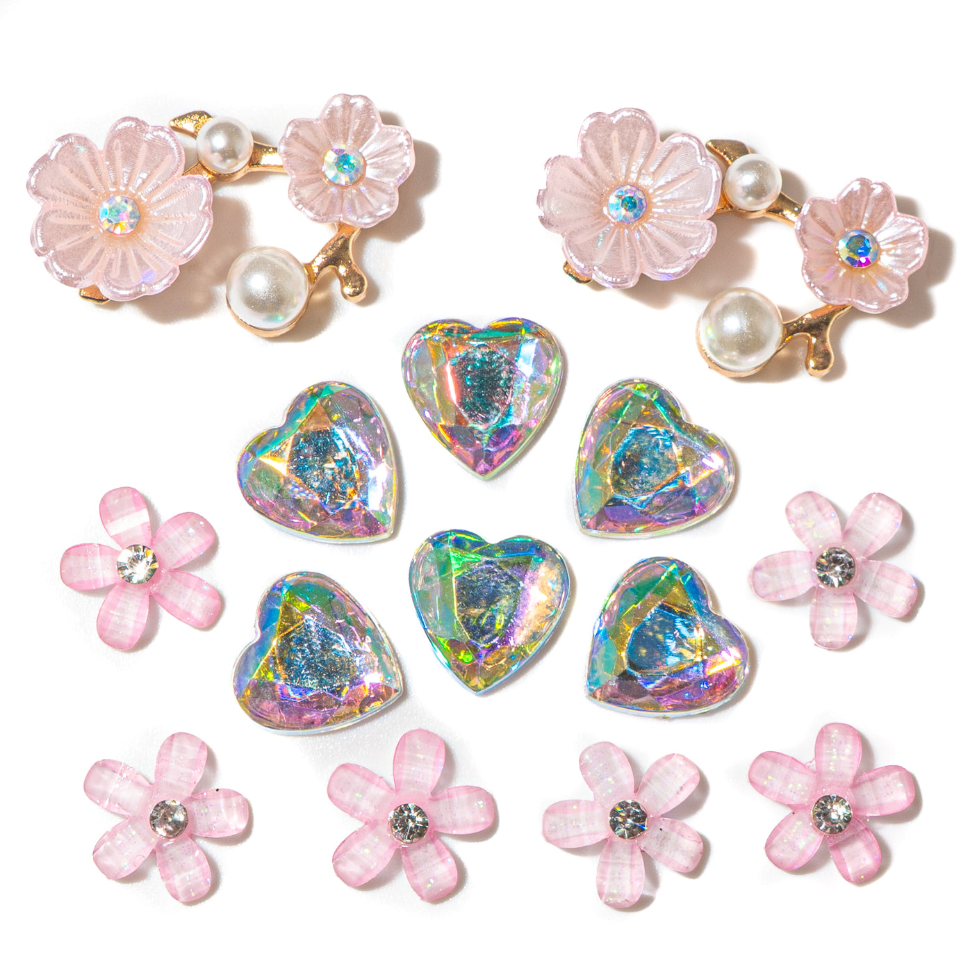 Blushing Bloom Glam Embellishment Craft Pack