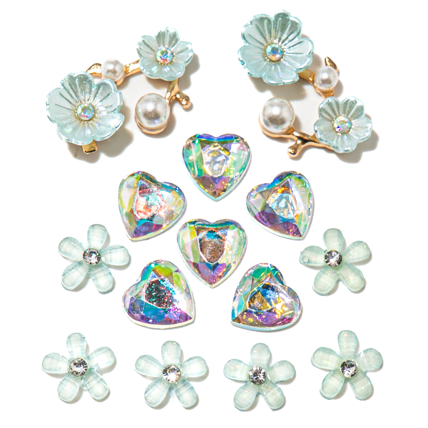 Blushing Bloom Glam Embellishment Craft Pack