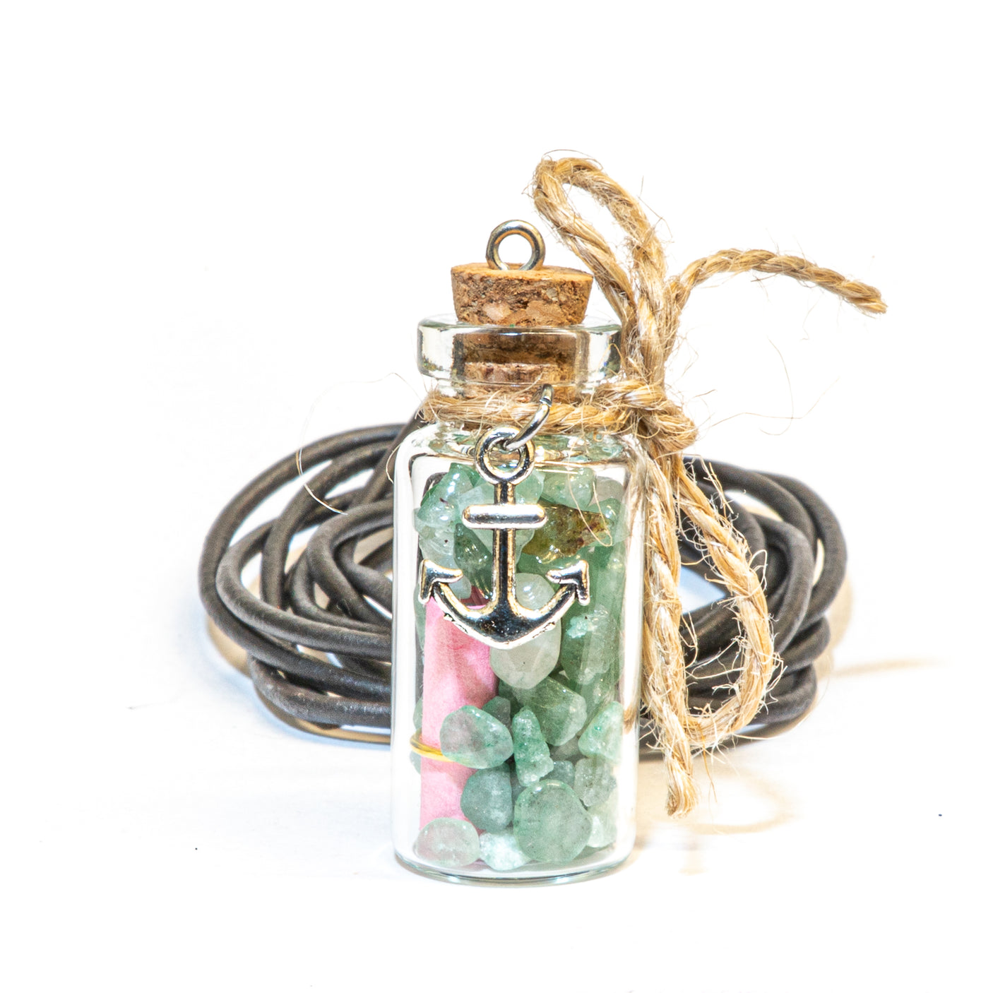 Mermaid Tide Glass Bottle Necklace