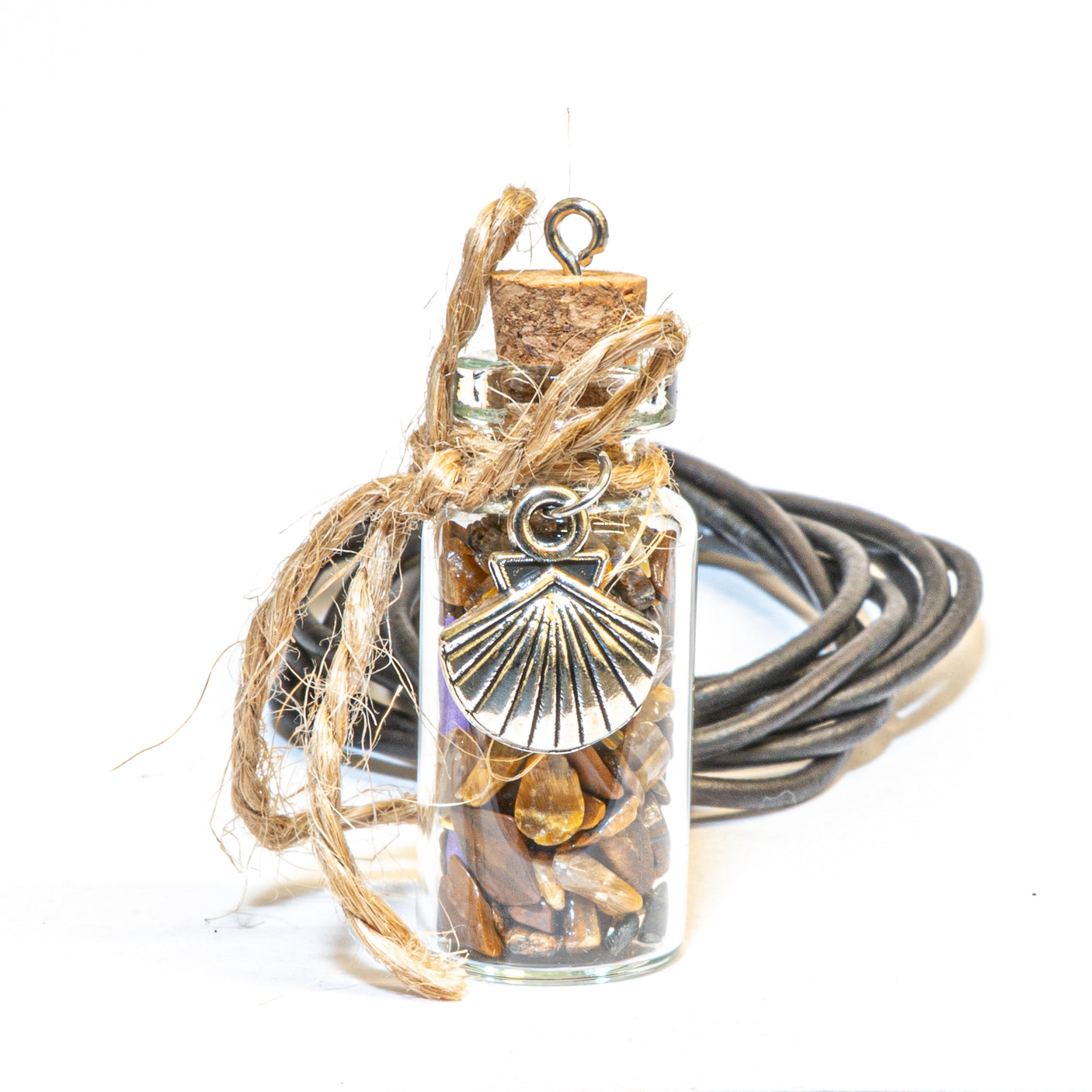 Mermaid Tide Glass Bottle Necklace