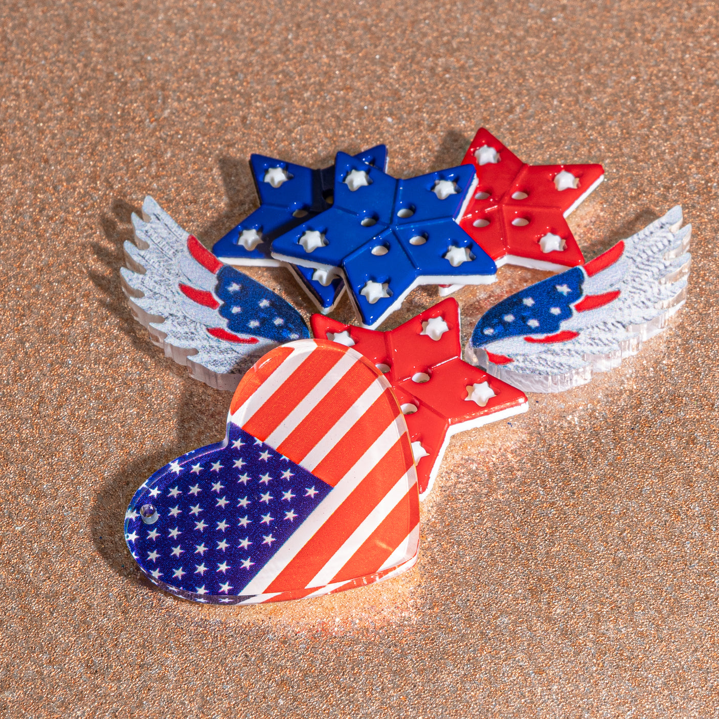Liberty Stars & Angel Wings Embellishment Pack