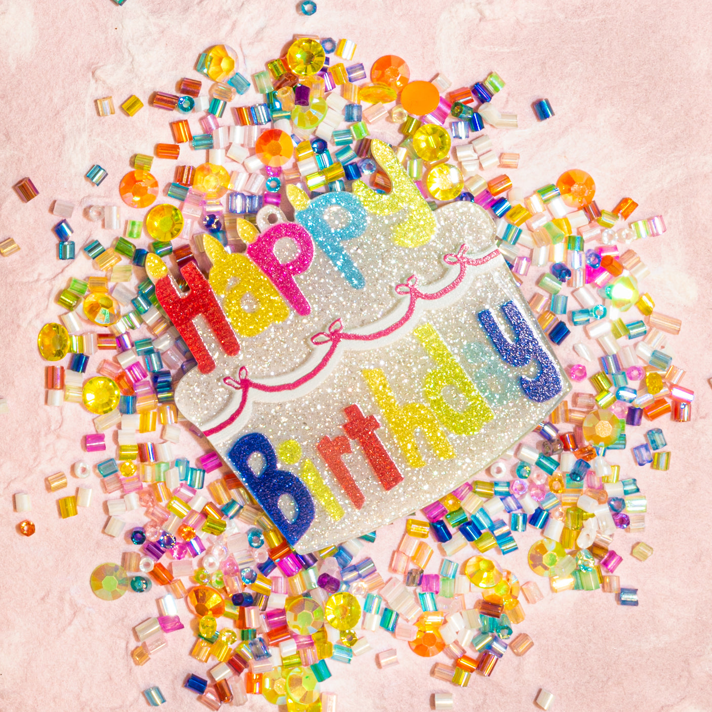 Birthday Surprise Party Themed Craft Buttons