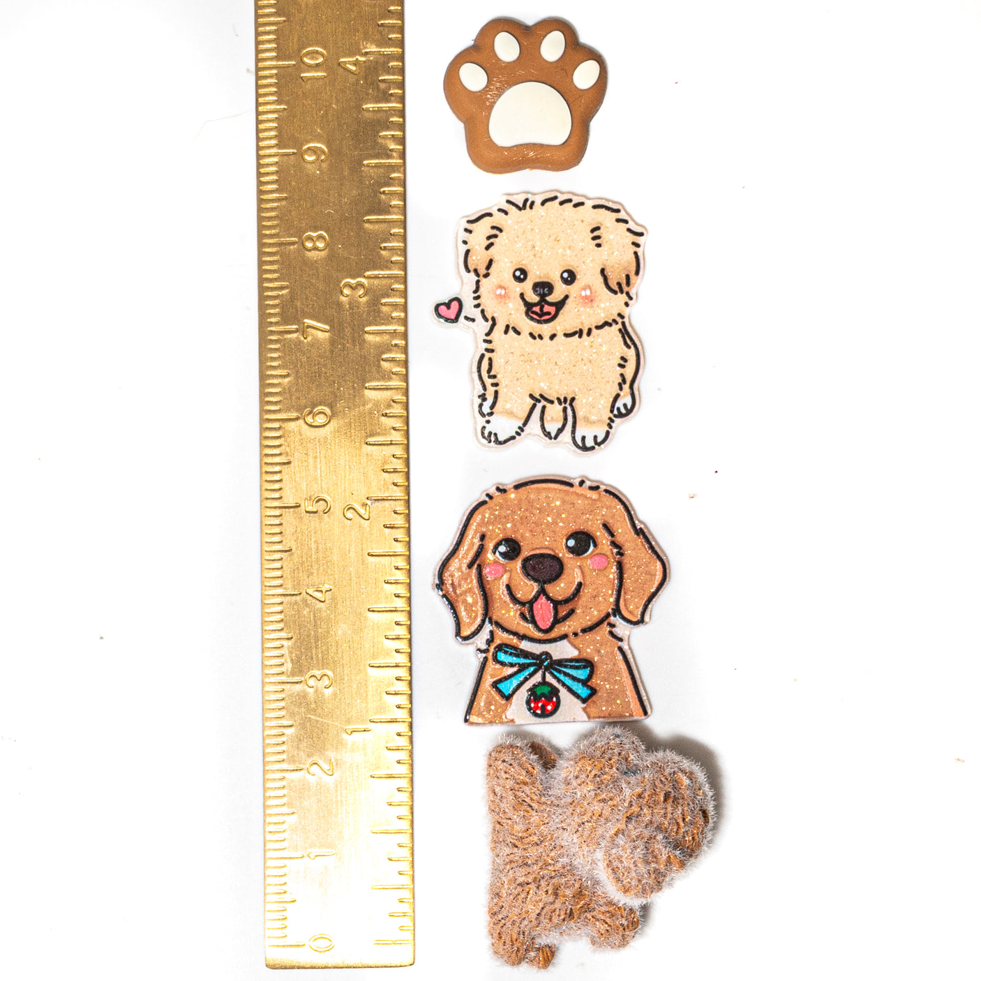 Brown Puppy Dogs Craft Embellishments