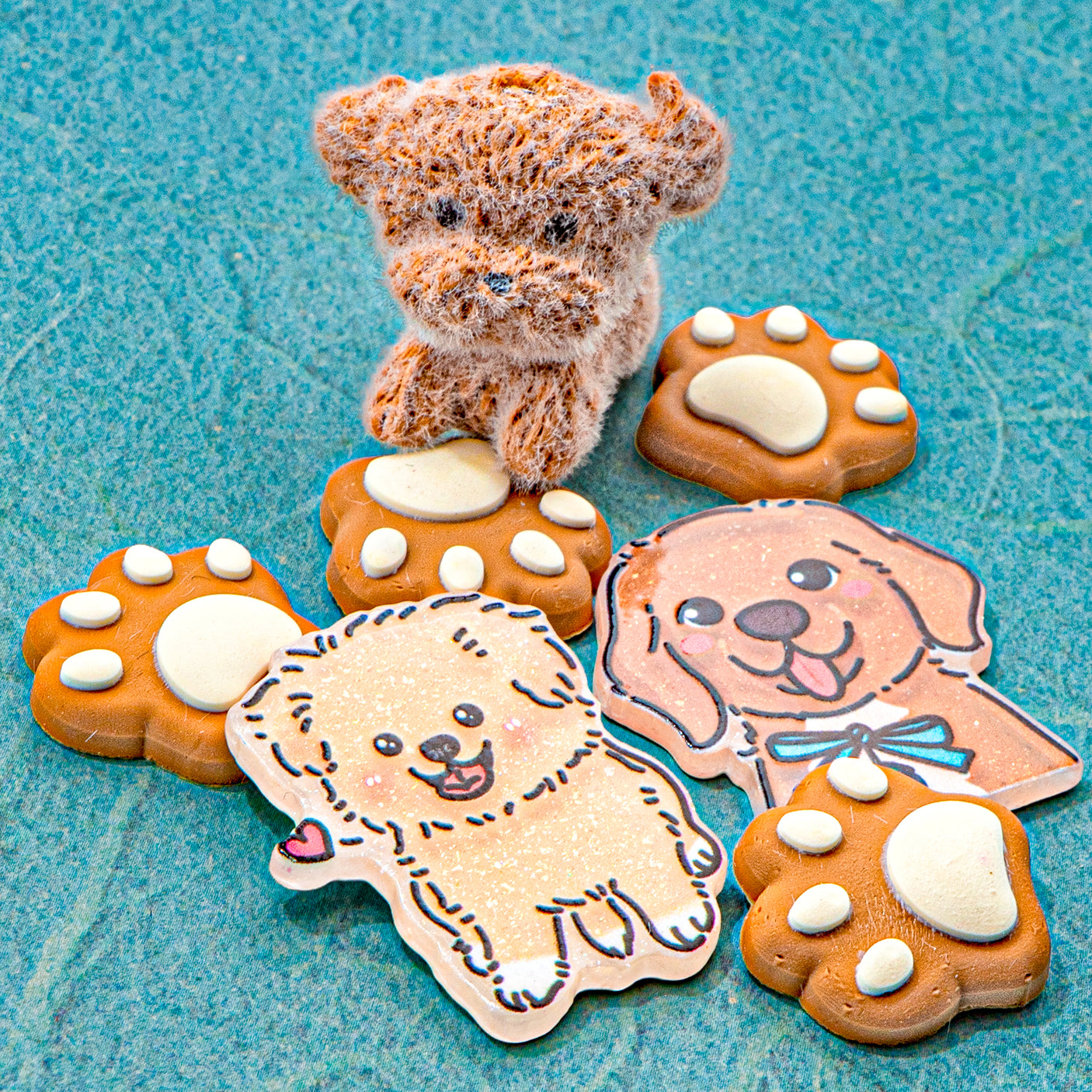 Brown Puppy Dogs Craft Embellishments