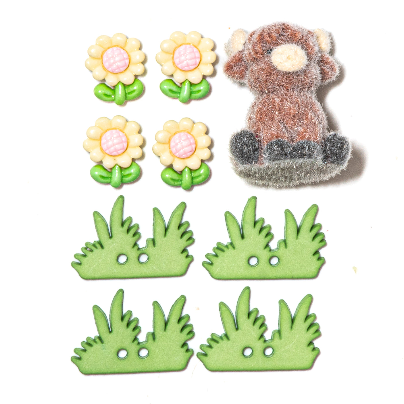 Highland Cow Meadow Craft Embellishments