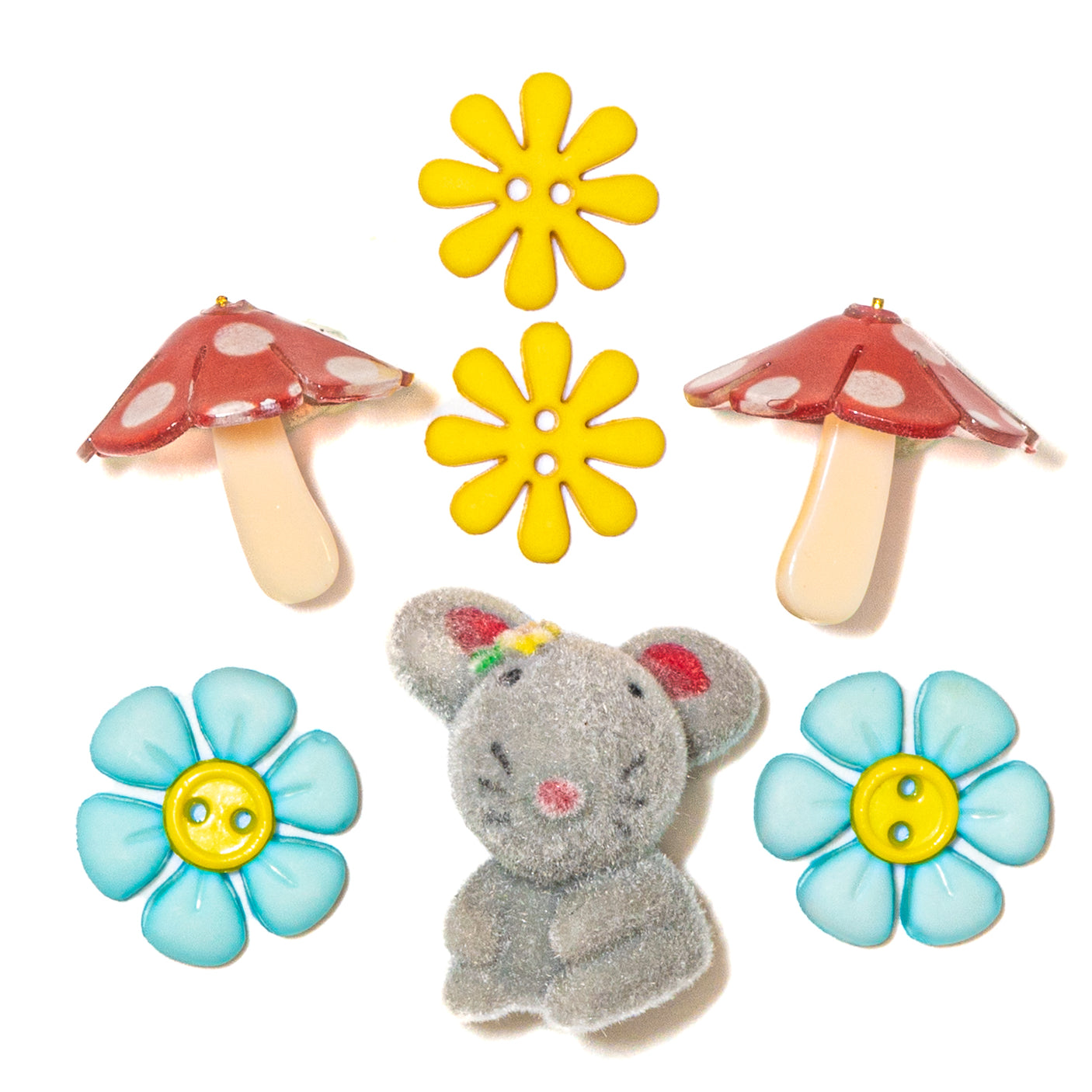 Woodland Mouse Garden Craft Embellishments