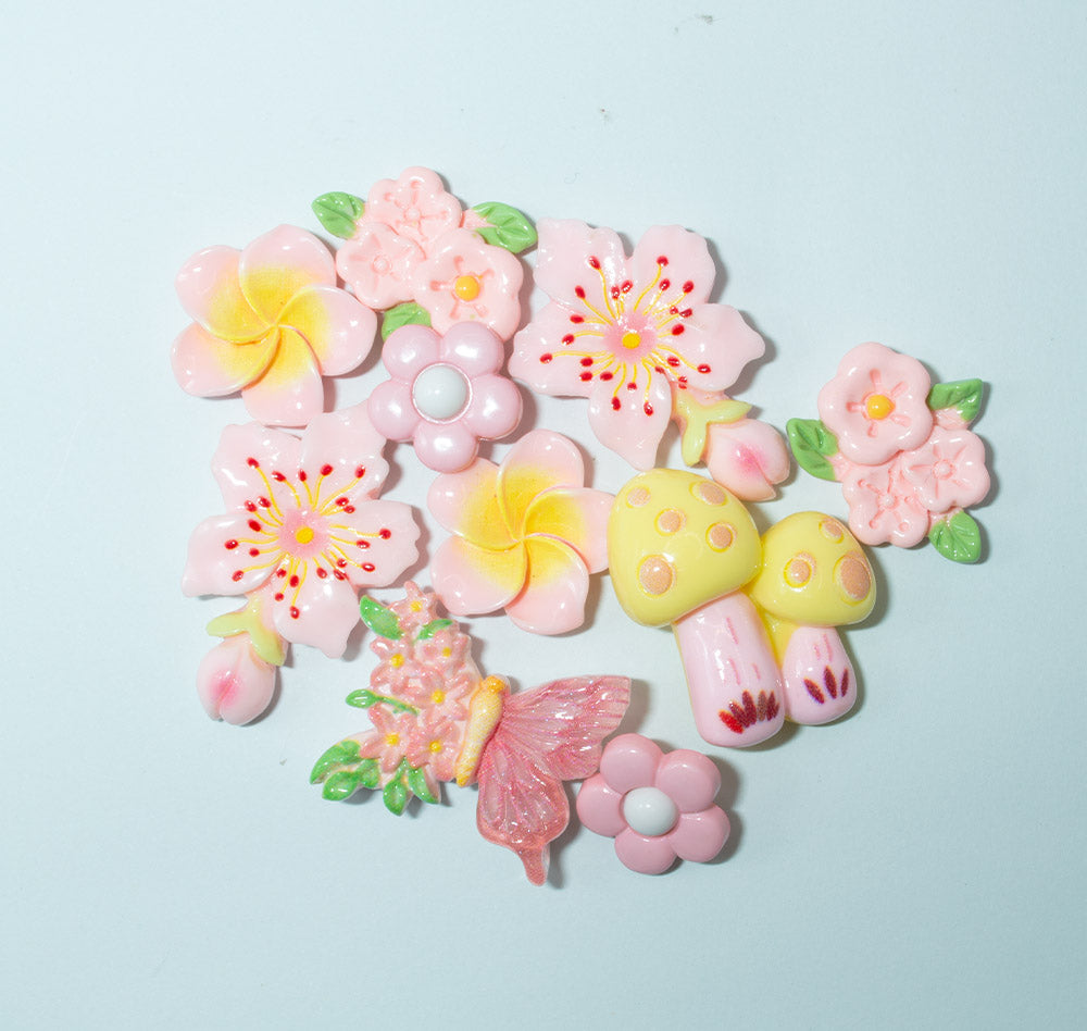 Butterfly Garden Resin Flatback Embellishment Pack