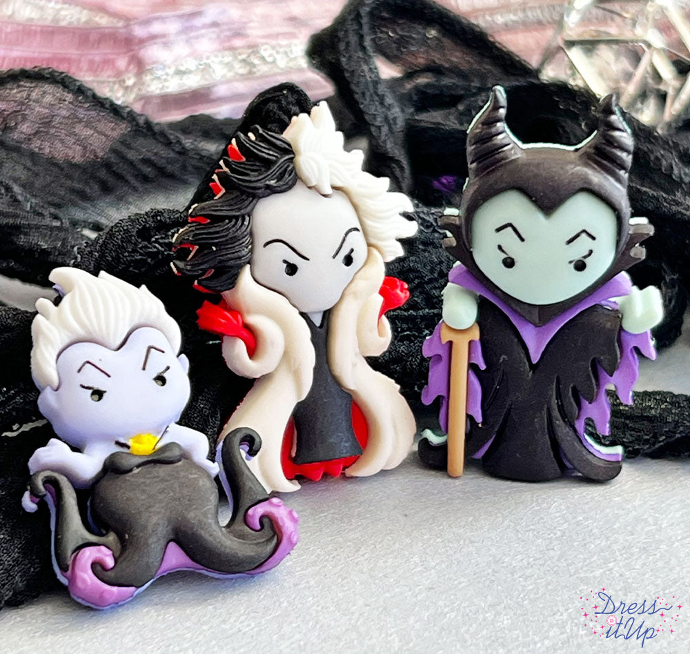 Disney villains Ursula, Cruella De Vil and Maleficent add to crafts and projects