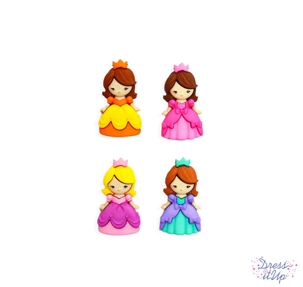 Adorable girls are dressed and ready for a ball add to Princess themed crafts and children's decor