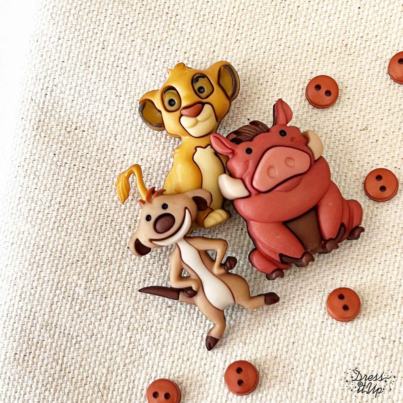 Simba, Pumbaa and Timon from Disney's The Lion King