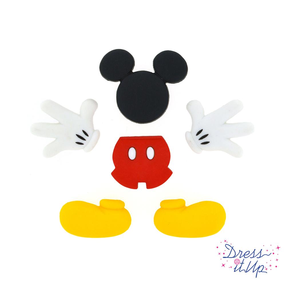 Disney Mickey Mouse iconic symbols for boy and girl sewing